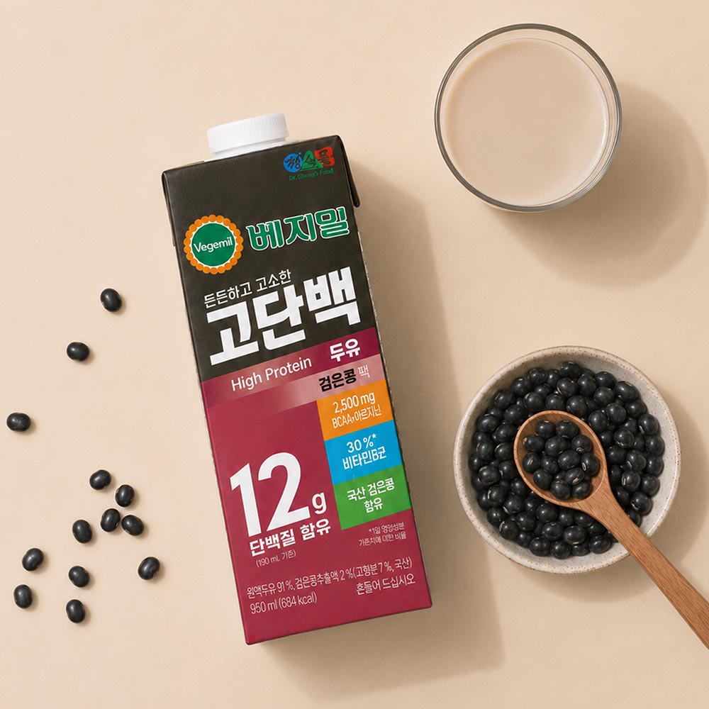 정식품 베지밀 고단백두유 검은콩 950ml 12입